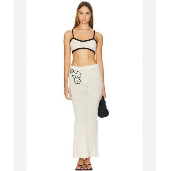 REVOLVE Dresses & Skirts - NWOT REVOLVE Asta Resort Camilla Skirt in Merino Alpaca Ivory Size Medium